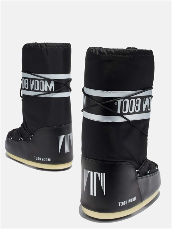 Moon Boot Icon Black Nylon Boots